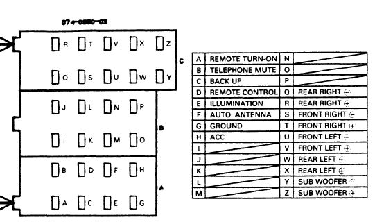 CLARION Car Radio Stereo Audio Wiring Diagram Autoradio connector wire